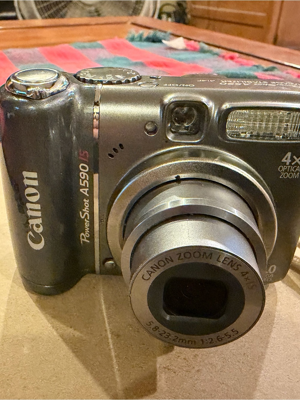 Canon PowerShot A590 IS Digital Camera - Metallic Gray Finish